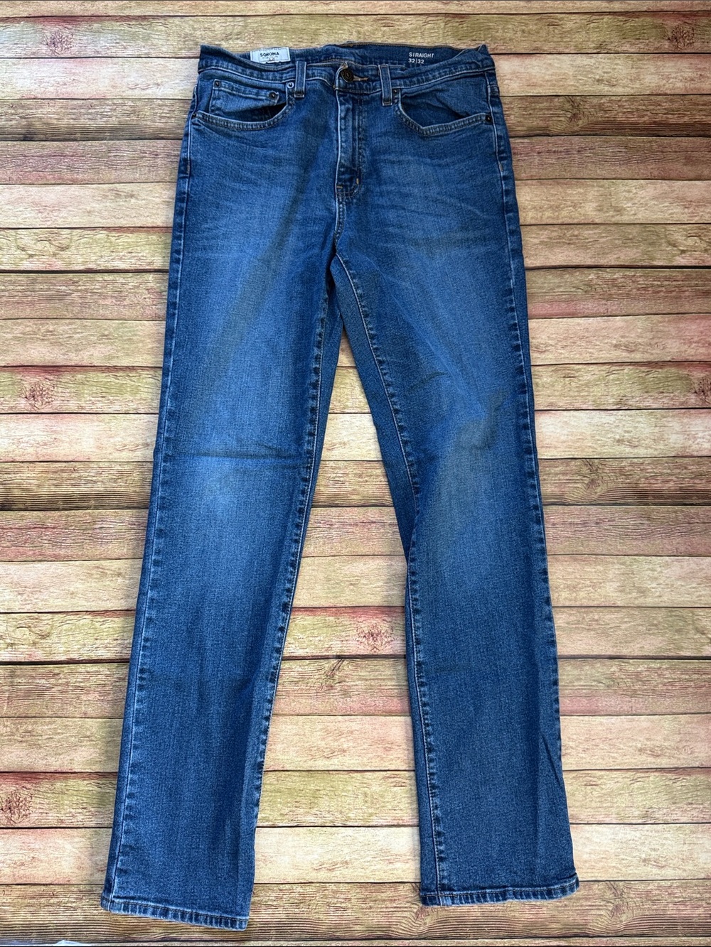 Sonoma Men's Straight Leg Dark Blue Jeans